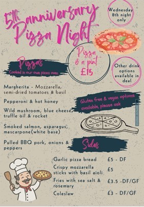 Pizza night 8th