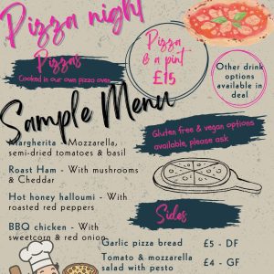 Sample Pizza Menu