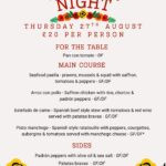 Spanish Night Menu 2 Spanish Night Menu 2