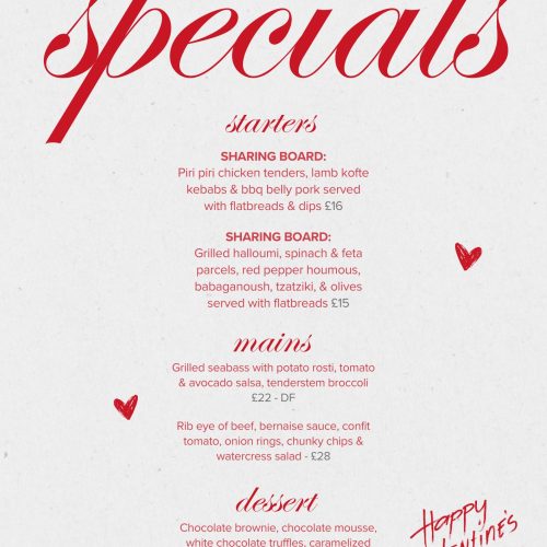 Valentine's Menu 2