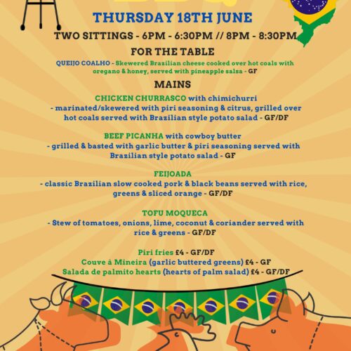 Brazilian BBQ Menu