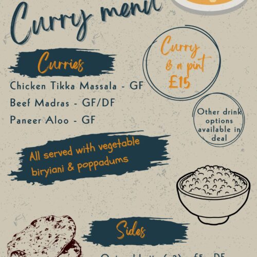 Oct curry & pint